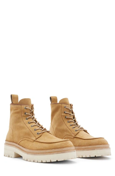 Shop Allsaints Castle Lug Sole Boot In Tan