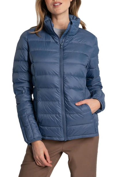 Shop Lole Emeline Water Repellent 550 Fill Power Down Puffer Jacket In Ironstone