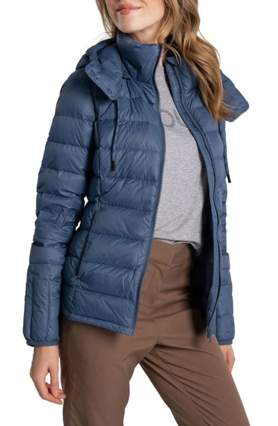 Shop Lole Emeline Water Repellent 550 Fill Power Down Puffer Jacket In Ironstone