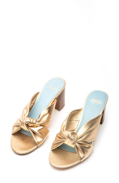 Shop Frances Valentine Mollie Slide Sandal In Platino