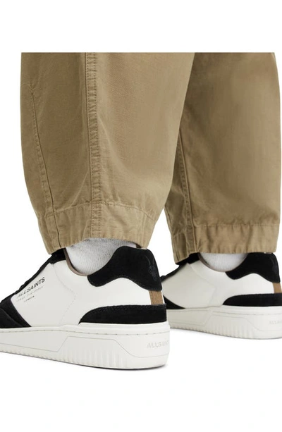Shop Allsaints Regan Low Top Sneaker In White/ Black