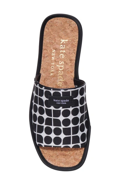 Shop Kate Spade Spree Slide Sandal In Black/ Cream