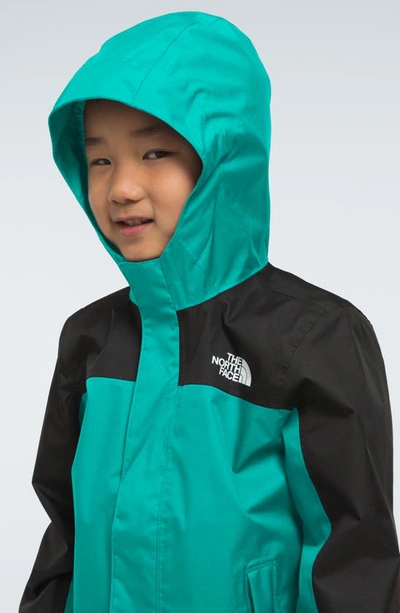 Shop The North Face Kids' Antora Waterproof Recycled Polyester Rain Jacket In Geyser Aqua