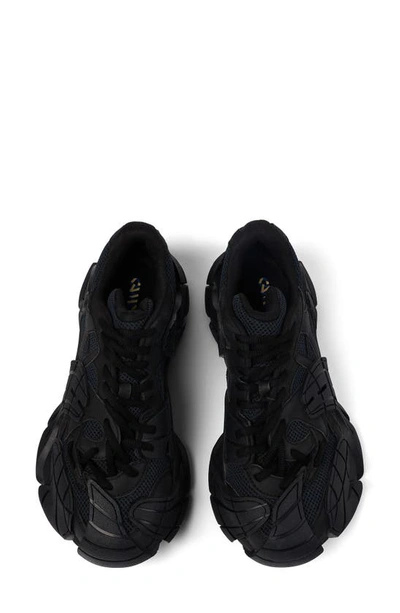 Camperlab Tormenta Panelled Mesh Sneakers In Black