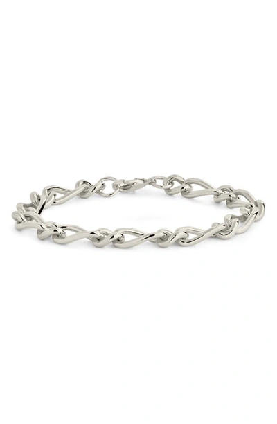 Shop Sterling Forever Amoura Open Link Bracelet In Silver
