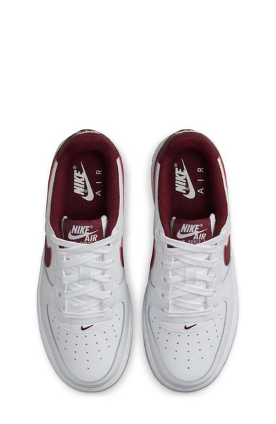 Shop Nike Kids' Air Force 1 Sneaker In White/ Team Red