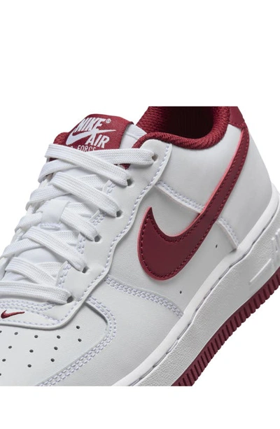 Shop Nike Kids' Air Force 1 Sneaker In White/ Team Red