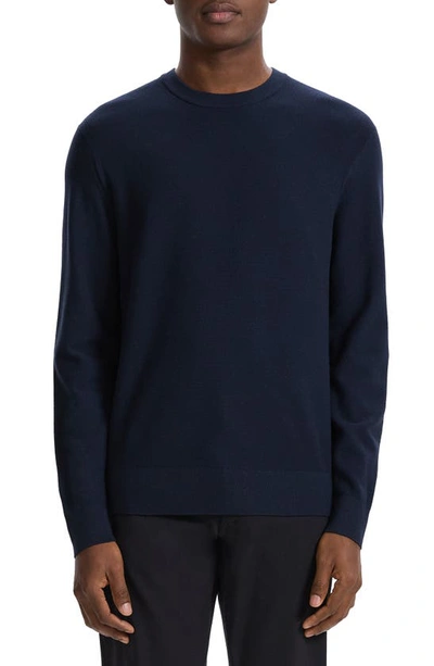 Shop Theory Riland Crewneck Sweater In Baltic