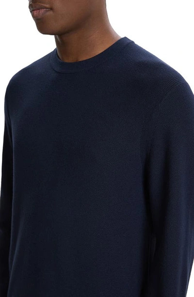 Theory Toby Thermal Wool Blend Sweater In Baltic