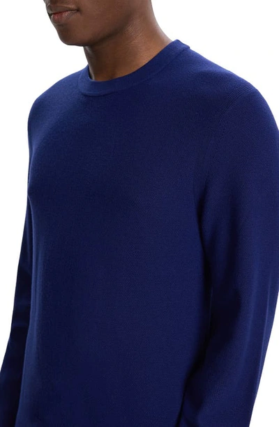 Theory Riland Crewneck Sweater In Ocean