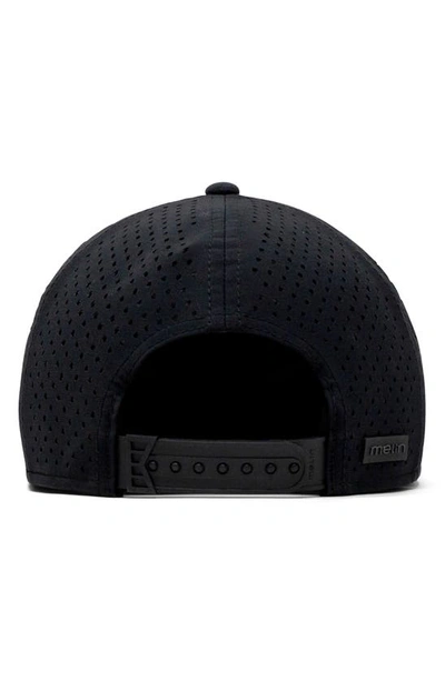 Melin Odyssey Brick Hydro Performance Snapback Hat In Olive Camo Midnight