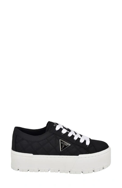 Guess Tesie Platform Sneaker In Black