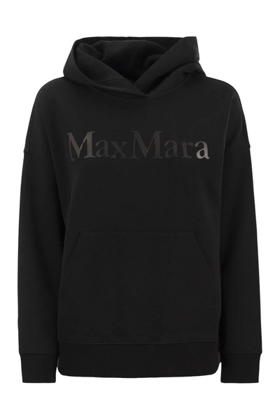 Shop 's Max Mara Palmira - Jersey Hoodie In Black