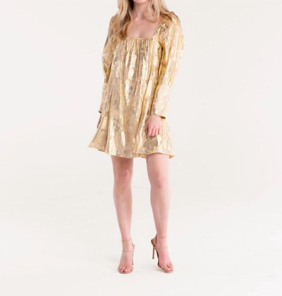 Shop S'edge Pixie Dress In Gold