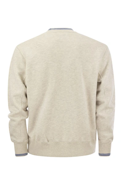 Shop Autry Crew-neck Sweatshirt With Logo In Grey