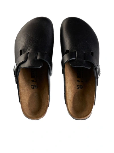 Shop Birkenstock Sandals In Vintage Wood Black