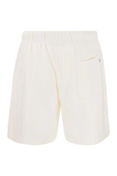 Shop Autry Bermuda Shorts With Logo In White