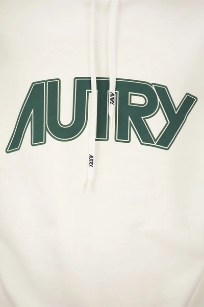 Shop Autry Hoodie With Logo In White
