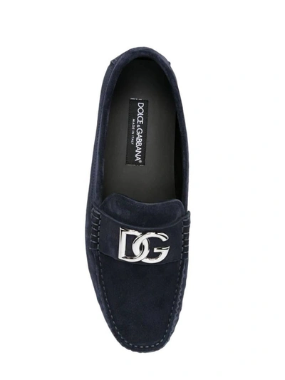 Shop Dolce & Gabbana Flat Shoes In Tono Blu
