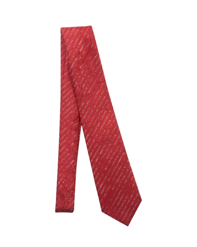 Shop Ea7 Emporio Armani Necktie In Red