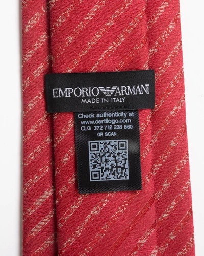 Shop Ea7 Emporio Armani Necktie In Red