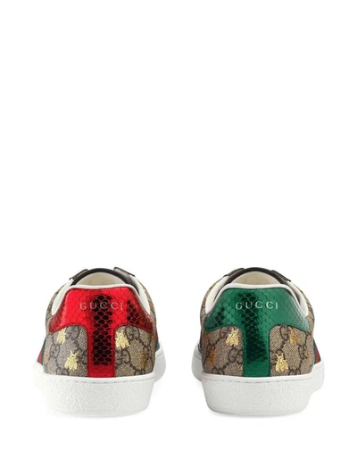 Shop Gucci Sneakers In Bei-eoro/vrv