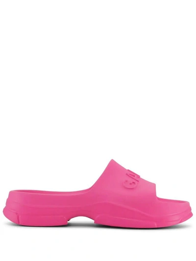 Shop Ganni Flat Shoes In Shocking Pink