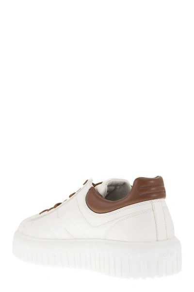 Shop Hogan H-stripes - Sneakers In Leather