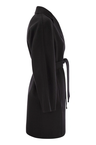 Shop Max Mara Harold - Short Cashmere Dressing Gown Coat In Black
