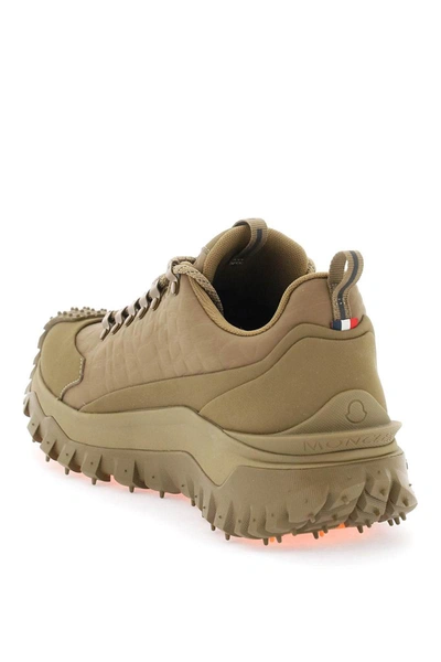 Shop Moncler Genius Moncler X Roc Nation By Jay-z Trailgrip Low-top Sneakers In Embossed Nylon In Brown