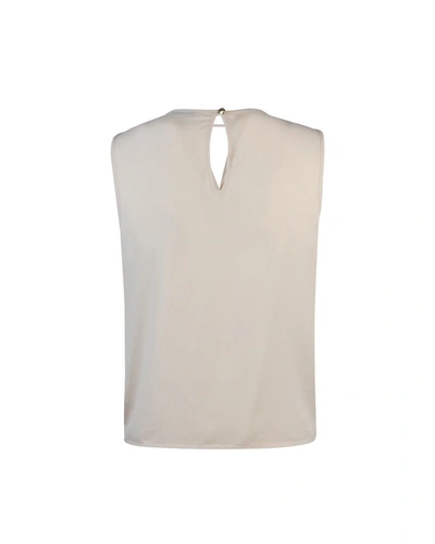 Shop Patrizia Pepe Top In Ivory
