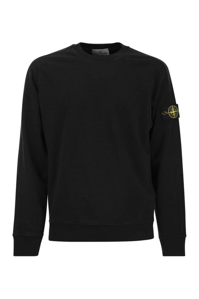 Shop Stone Island Round-neck Sweatshirt In Black