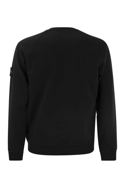 Shop Stone Island Round-neck Sweatshirt In Black