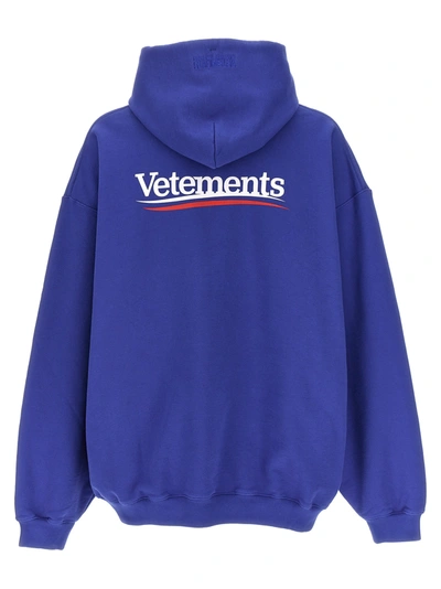 Shop Vetements Campaign Logo Sweatshirt Blue