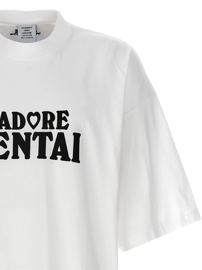 Shop Vetements Hentai T-shirt White/black