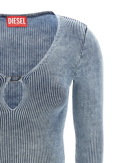 Shop Diesel M-teri Sweater, Cardigans Light Blue