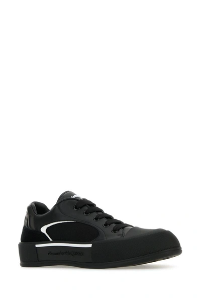 Shop Alexander Mcqueen Sneakers In Blackwhite
