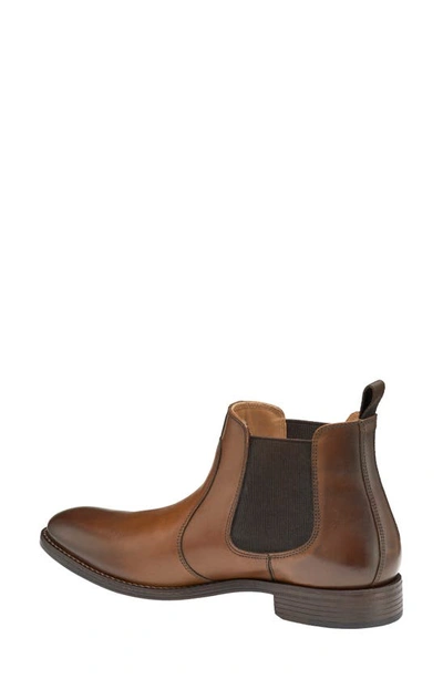 Johnston & Murphy Lewis Chelsea Boot In Tan Full Grain