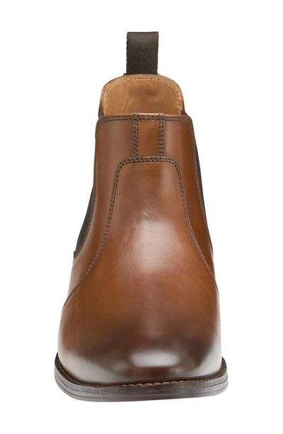 Johnston & Murphy Lewis Chelsea Boot In Tan Full Grain