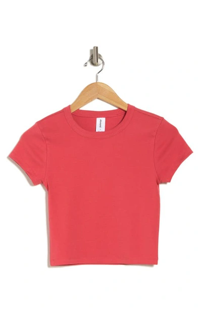 Shop Abound Short Sleeve Baby Tee In Red Cranberry