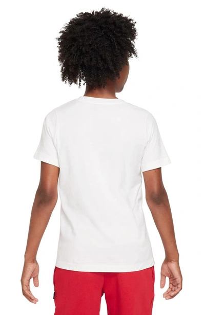 Shop Nike Kids' Sportswear T-shirt In White/ Black