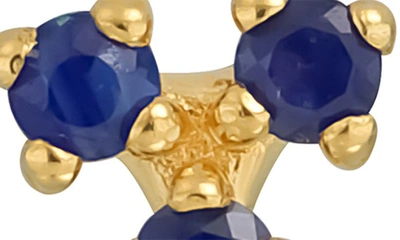Shop Bony Levy 18k Gold Gemstone Stud Earrings In 18k Yellow Gold - Sapphire