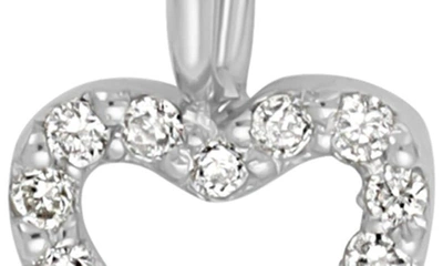 Shop Bony Levy Icon Diamond Heart Pendant Necklace In 18k White Gold