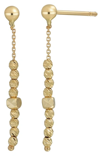 Shop Bony Levy 14k Gold Linear Drop Earrings In 14k Yellow Gold