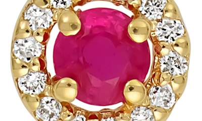 Shop Bony Levy El Mar Ruby & Diamond Pendant Necklace In 18k Yellow Gold