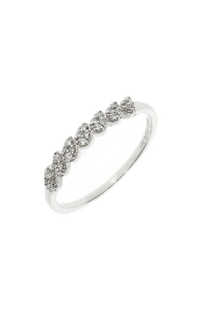Shop Bony Levy 18k White Gold Diamond Stackable Ring