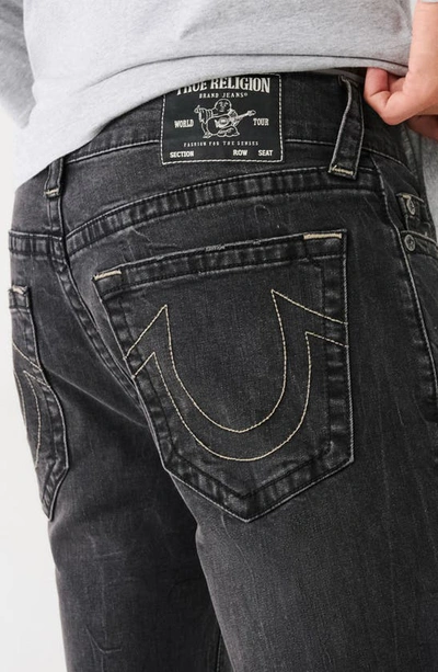 Shop True Religion Brand Jeans Rocco Skinny Jeans In High Rock Black Wash