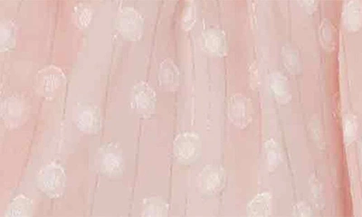 Shop Speechless Kids' Clip Dot Tiered Dress With Headband In Pale Pink
