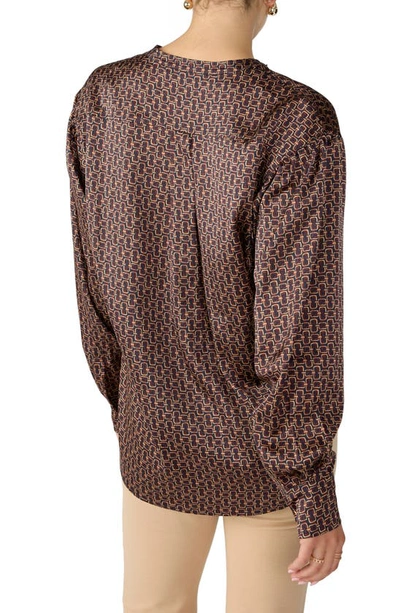 Sanctuary Modern Print Blouse In Mod Link