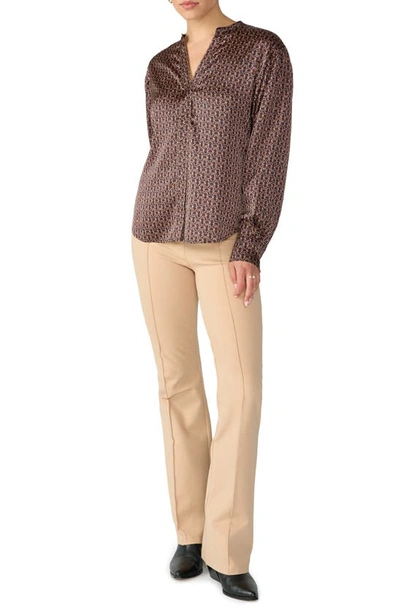 Sanctuary Modern Print Blouse In Mod Link